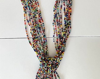 Multi strands Beaded Open necklace