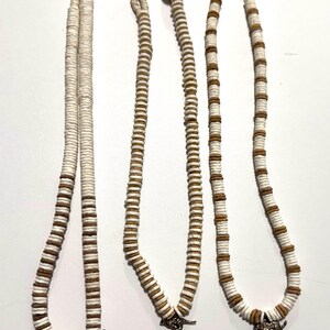 San Bushmen Collection: Ostrich Shell Beads Necklace with Cheetah Charm; African necklace image 5