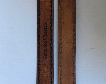 Save The Cheetah Leather Bracelet
