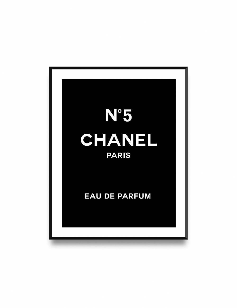 Coco Chanel Logo Fashion Print