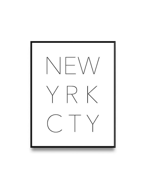 New York Print Printable New York Digital Print Printable | Etsy