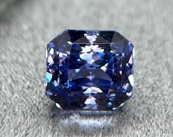 3.84 ct Unheated Ceylon Blue Sapphire • Natural Sapphire Jewelry Loose Sapphire Octagon cut Sapphire Ring Sapphire Necklace Custom Jewelry