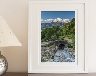 Landscape Photograph, Cumbria, Lake District, Ashness Bridge, Skiddaw, Borrowdale