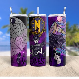 20oz Sublimation Tumbler design, Wednesday, 350dpi PNG file + mockup