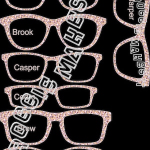Faux Puffy Pencils topper compatible with Pair Eyewear frames with translucent option