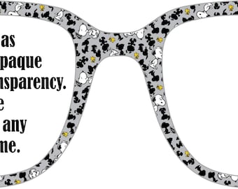 Magnetic Frame Topper: Peanuts1 compatible with Pair Eyewear frames
