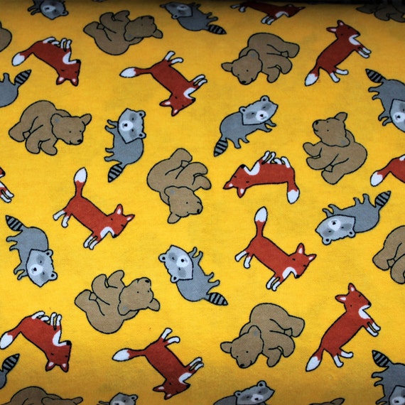 110cm Jungle Animals 100/% Brushed Cotton Flannel Fabric 44 inch 5 designs
