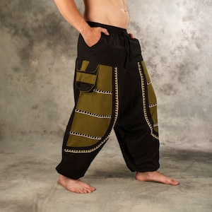 Goa Pants unisex~Haremshose~Baggy~Pumphose~Goa Psy trance~Alibaba~Aladdin Pants~Pluderhose~Yoga~Tribal~Alternative Hippie clothes~Yamuna Art