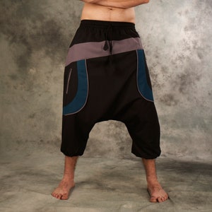 Goa trouser,3/4~Pocket~Hippie harem pants~Aladdin Pants~Boho pants~Capri Shorts~Psytrance~Alibaba Pants~Sport,Yoga pants~Tribal~Alternative