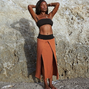 Knitted long Skirt~Boho Skirt~Goa Skirt~Earthy,Alternative clothing~Tribal skirt~Goa Psy trance Clothes~Festival Skirt~Hippie,Tribal Clothes