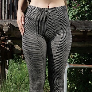 Striped Abstract Legging~Yoga Legging~Earthy Alternative clothes~Goa Psy trance Legging~Festival Leggings Pants~Gypsy Hippie Tribal Clothes