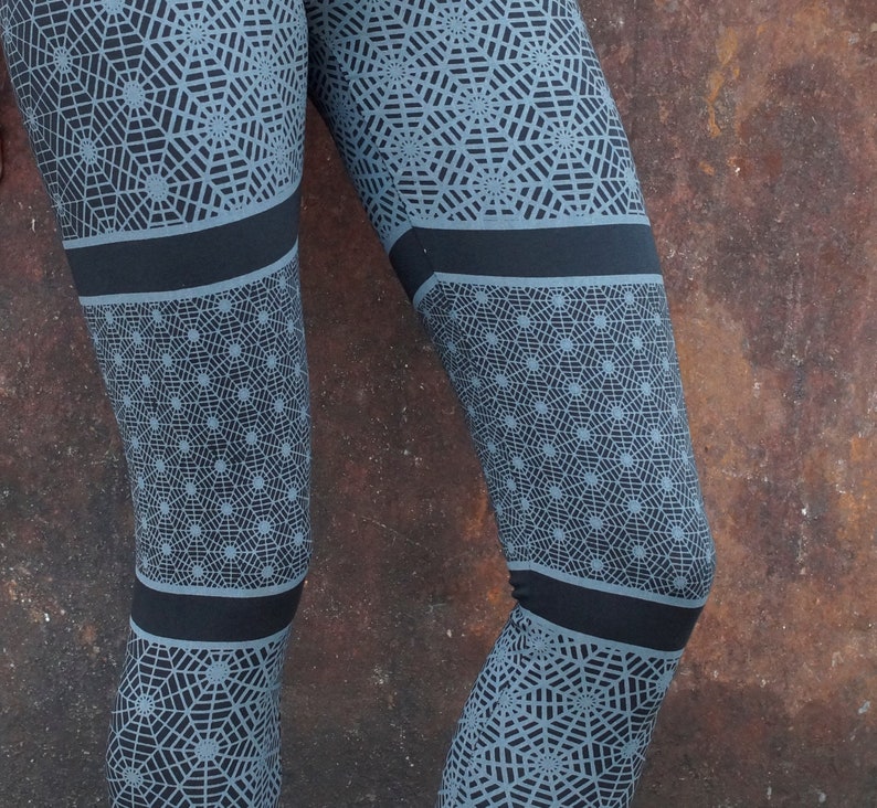 Printed Tribal Leggings Geometric~Yoga Legging~Earthy Alternative clothing~Goa Psy trance Leggings~Festival~Gypsy Hippie Tribal Clothing~Goa