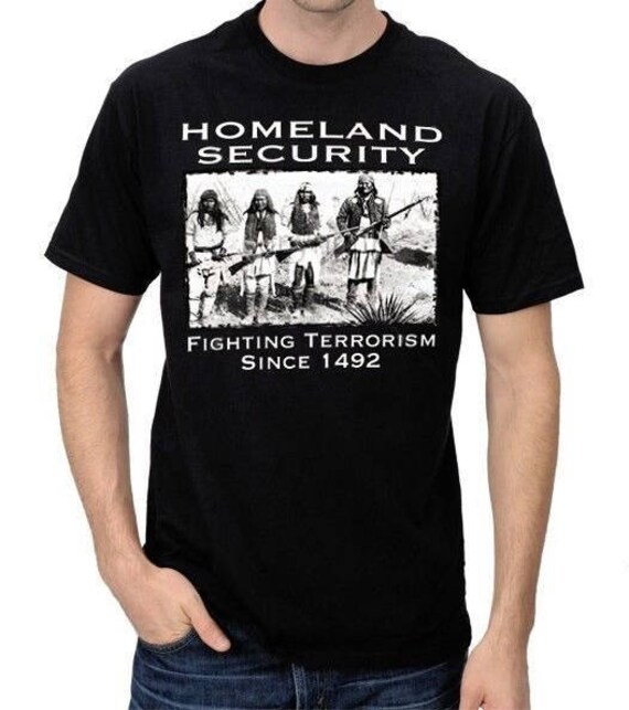 Homeland Security Fighting Terrorism Since 1492 Native Americans Mens Sweatshirt
