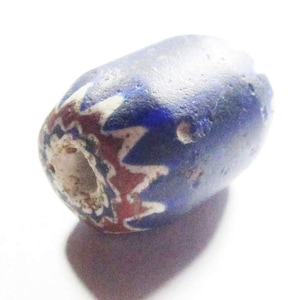 19th C. Venetian Chevron Rosetta/Star Glass Bead Six Layer 1 1/4 Inch - Very Desirable!
