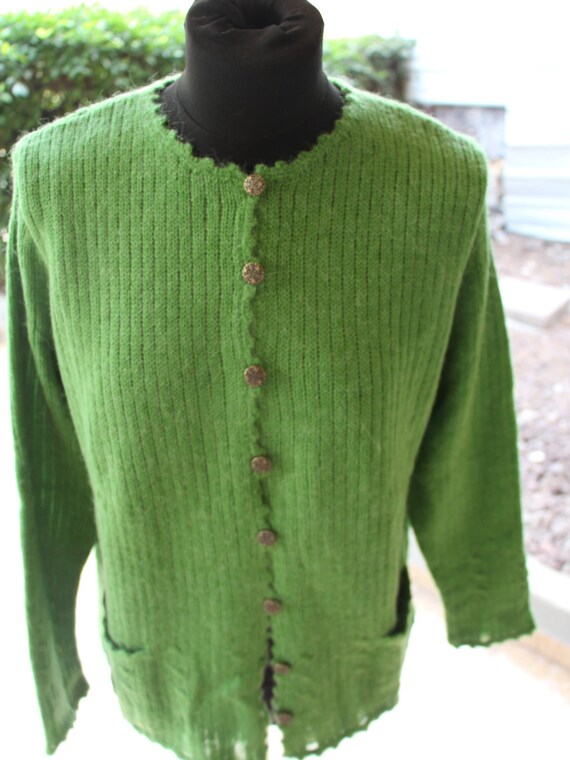green cardigan sweater womens