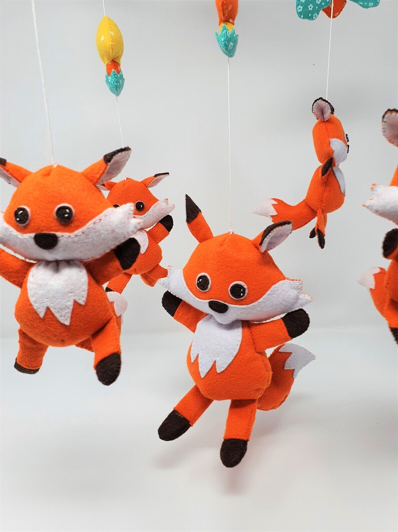 Fox mobile for nursery. crib mobile. Made in Italy Etsy