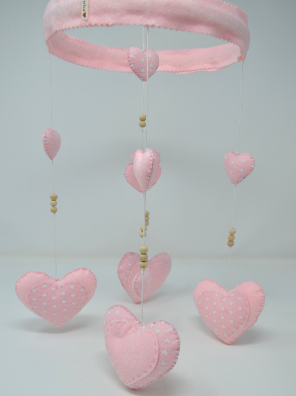 Culla Mobile Con Musica E Luci - Telecomando Per Neonati, Rosa - Foto 4