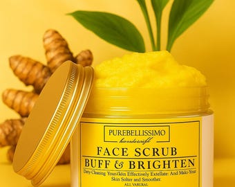 Handmade Turmeric Face Scrub | Vegan Exfoliating Face Polish