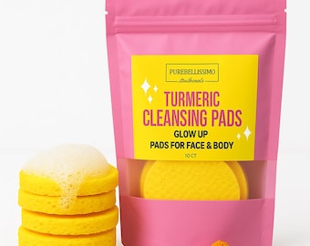 Turmeric Cleansing Pads | Natural Glow Exfoliating Skincare