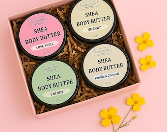 Whipped Shea Body Butter Gift Set | Handmade Moisturizing Skincare