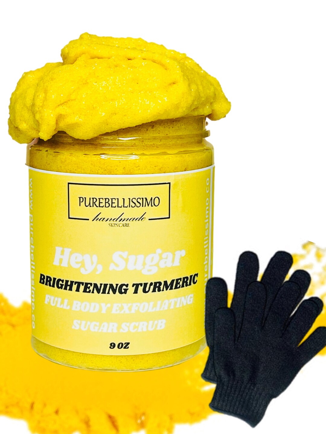 Skin Brightening Turmeric & Niacinamide Sugar Scrub, Body Polish, Scrub