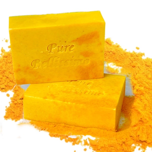Brightening Turmeric Soap Face and Body, Natural Face Soap, Acne Skin, Sensitive Skin, Brightening Body Soap, Face Cleanser, Bar Soap