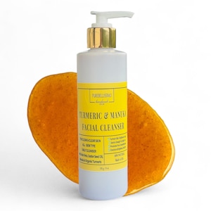Turmeric Manuka Face Wash, All Natural Face Cleanser, 8 oz