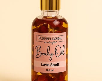 Love Spell Body Oil – Rose Infused, Natural Hydrating Oil