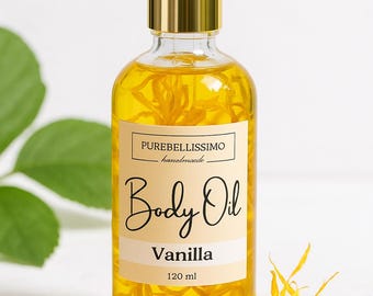 Vanilla Body Oil | Handmade Natural Hydrating Skincare