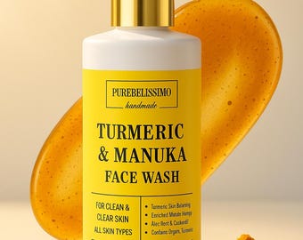 Turmeric & Manuka Face Wash | Gentle Vegan Skincare