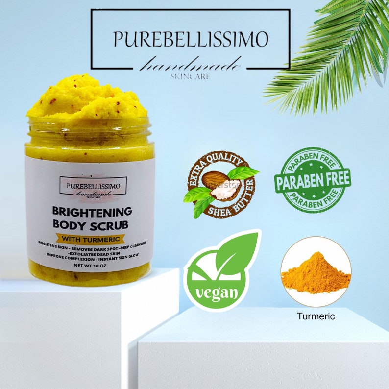 BRIGHTENING BODY SCRUB Brightening Scrub Sugar Scrub Etsy