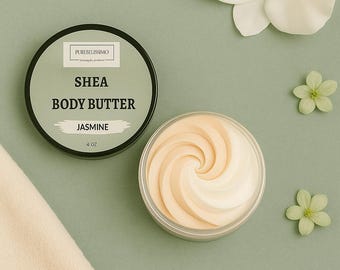Jasmine Shea Body Butter | Handmade, Luxurious Hydration (4 oz)