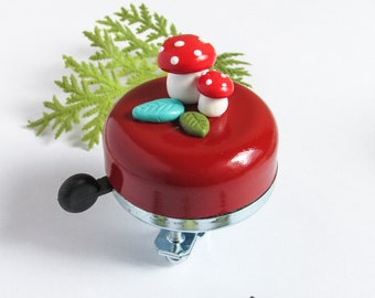 Bike Bell Toadstool 55mm Bicycle Parts Bicycle Accessory Polymer Clay
