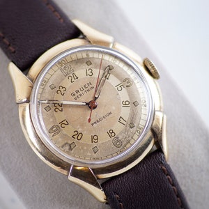 Montre-bracelet Gruen Veri Thin Precision, Pan Am, 1947, pour homme