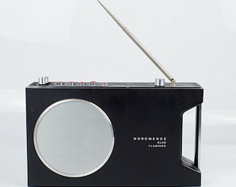 Transistor radio Nordmende Club Flamingo, black, 1960s
