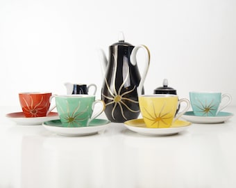 ホワイトコーヒーセット | ヴィンテージ磁器コーヒーポット クリーマー