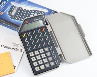 Vintage Design calculator, Concorde, 1980's