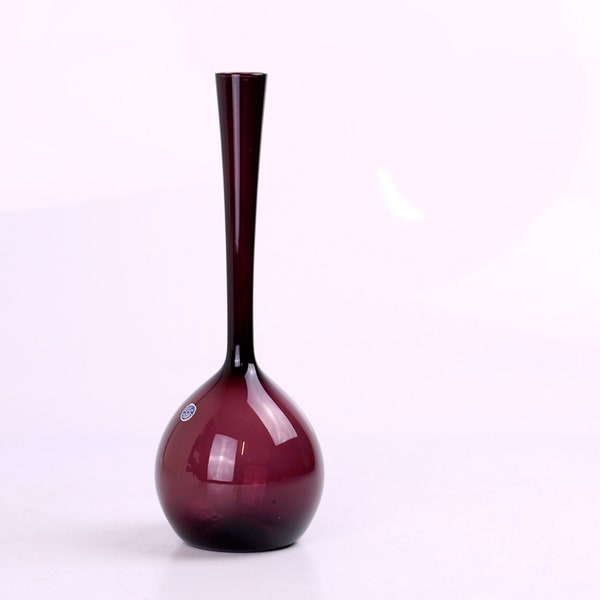 Vase, purple, glass, Sweden 1960s