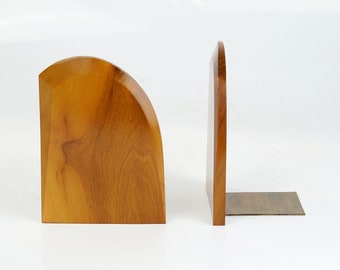 Mid century bookends, wood, 1950s