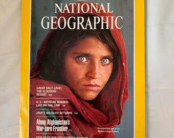 June 1985 National Geograpic - The Iconic Afghan Girl Image