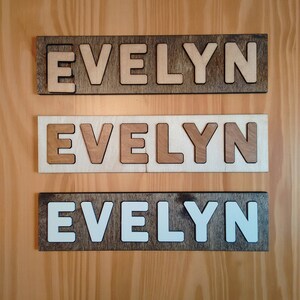 Personalized Wooden Name Puzzle, Custom Toy for Toddlers