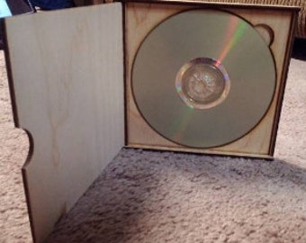 Wooden CD/DVD Case, Wooden Keepsake Box