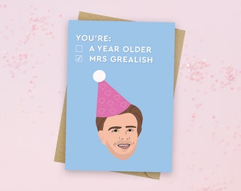 Jack Grealish Birthday Greeting Card - Jack Grealish Birthday Card - Jack Grealish - Mrs Grealish - Football Card  - Jack Grealish Birthday