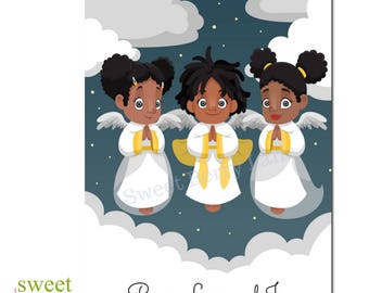 african american christmas card