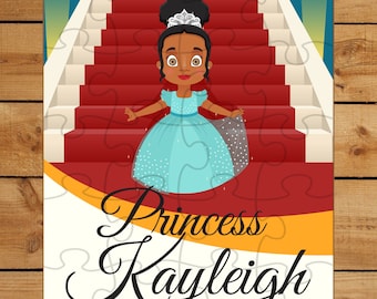 Jigsaw Puzzle | African American Jigsaw Puzzle | Princess Puzzle | African American Princess Puzzle | Kids Personalized Puzzle