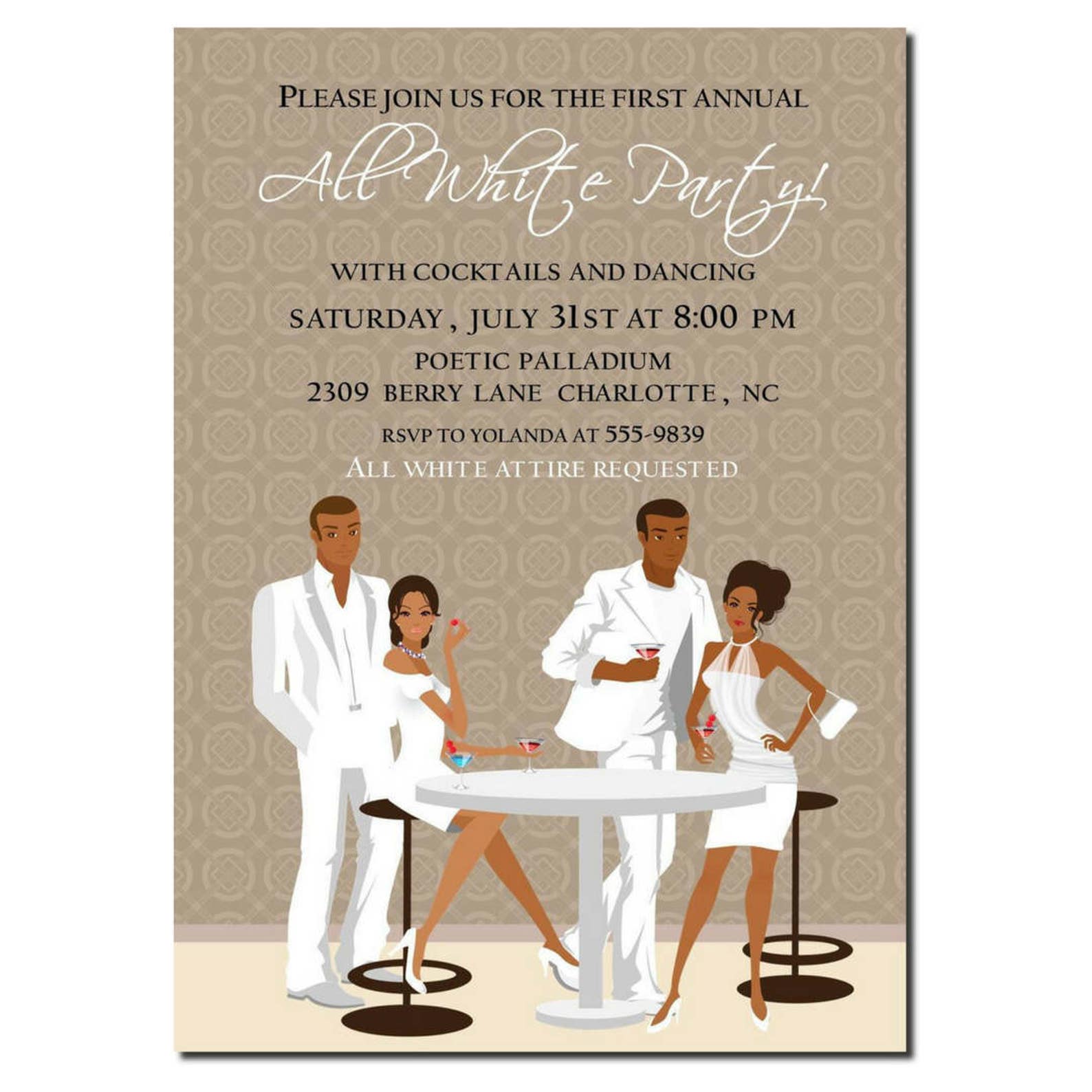 Black And White Party Invitation Templates Free Download Black And White Party Invitation Templates Free Download