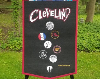 Officially licensed City of Cleveland Wool Banner