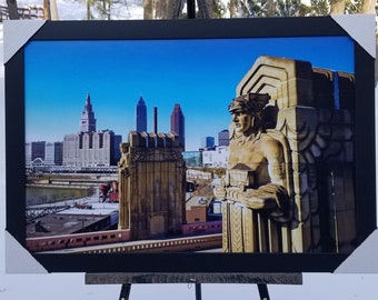 Guardians of Transportation Color Cleveland Skyline//Big Picture Cleveland//3 different sizes