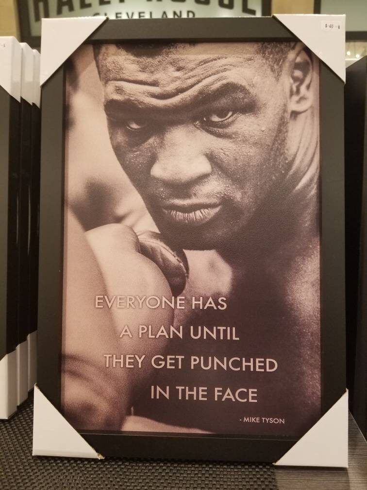 Mike Tyson Quote Big Picture Cleveland 12x18 Summit Mall Etsy