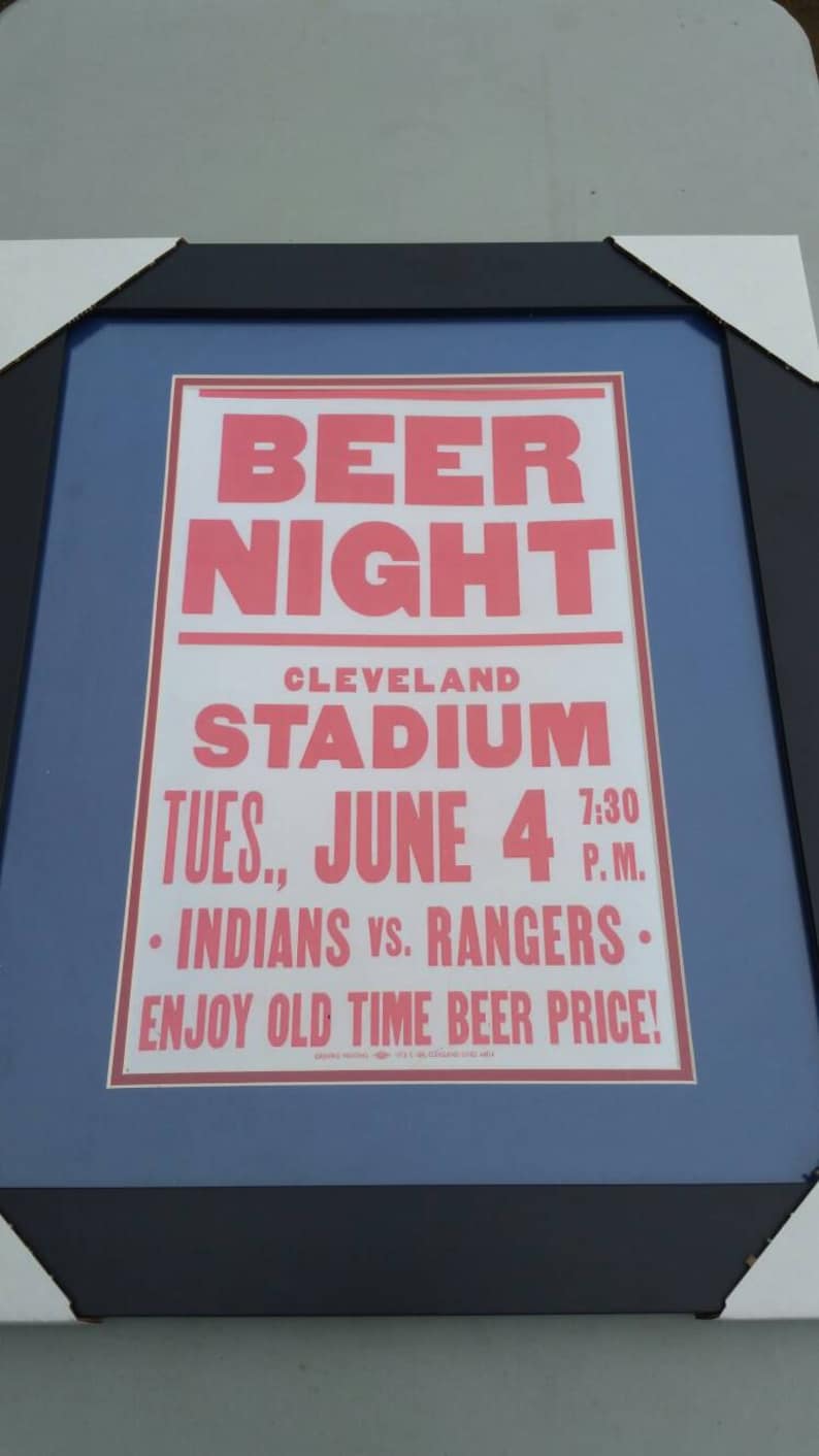 BEER NIGHT Cleveland Municipal stadium Big Picture Cleveland 10 cent beer night Chief Wahoo